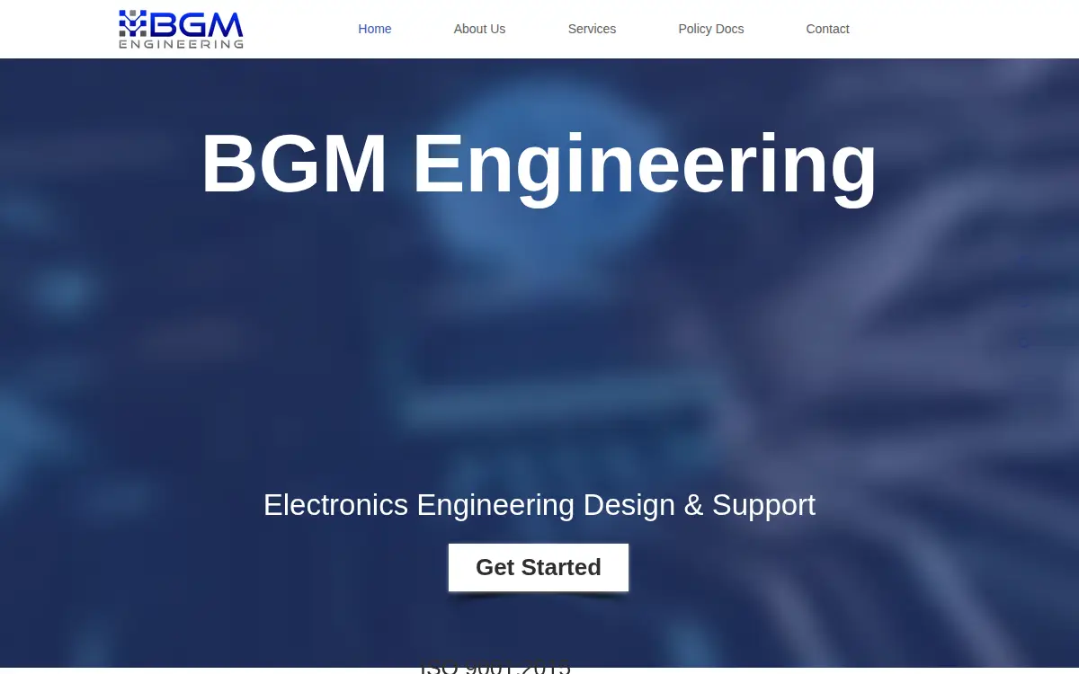 Homepage of Bgm Engineering INC