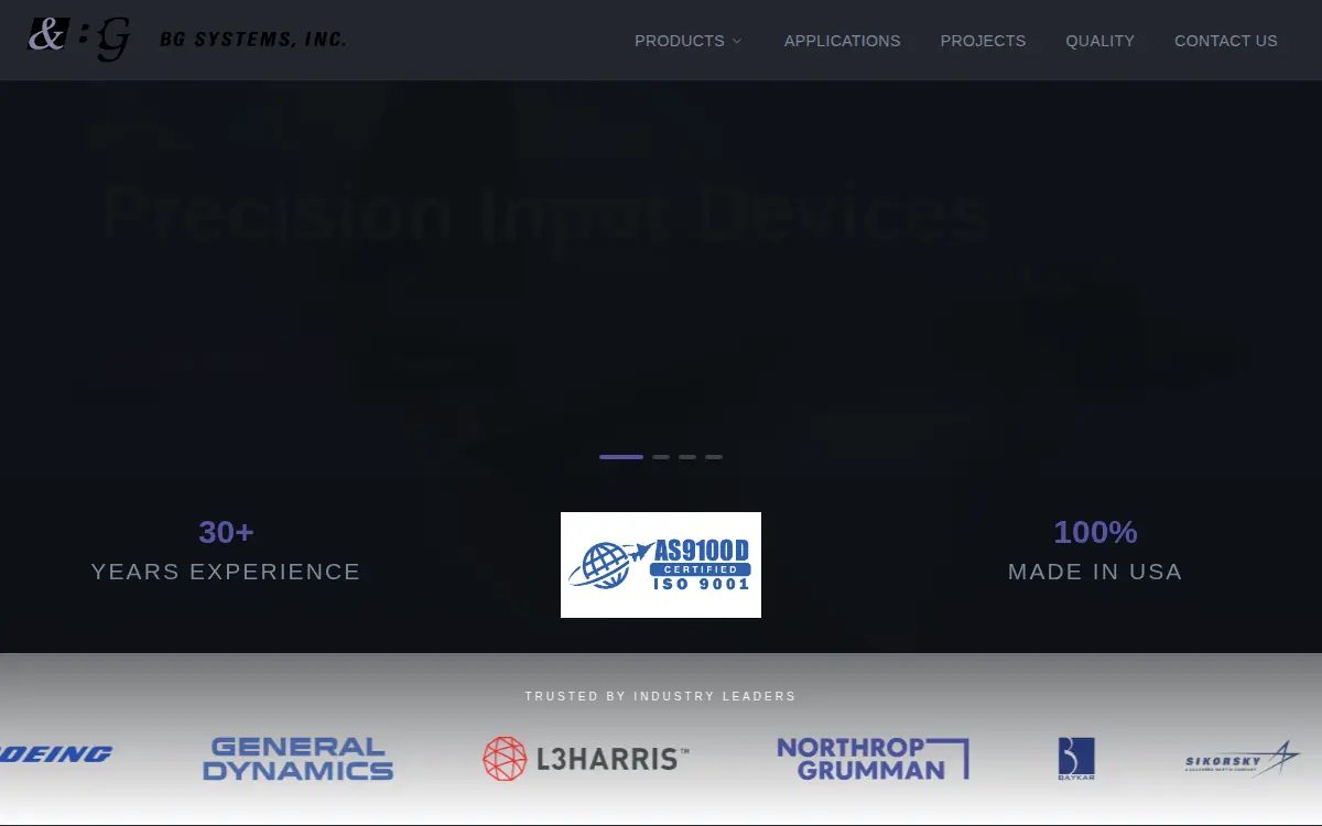 Homepage of Bg Systems, INC