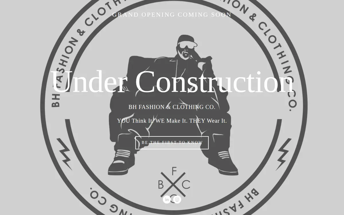 Homepage of Bh Fashion & Clothing LLC