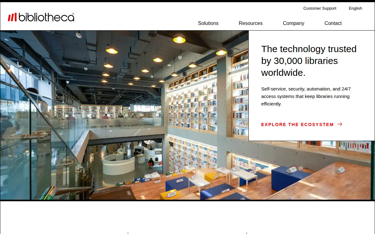 Homepage of Bibliotheca, LLC