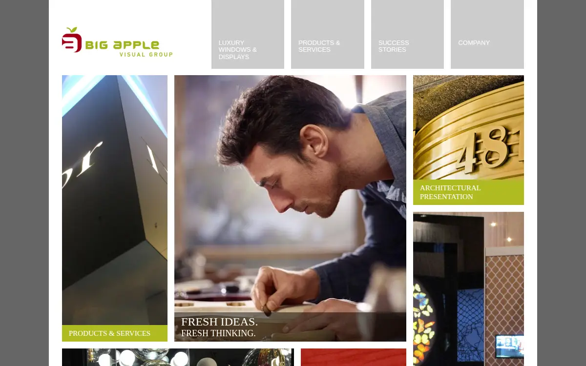 Homepage of Big Apple Sign CORP.