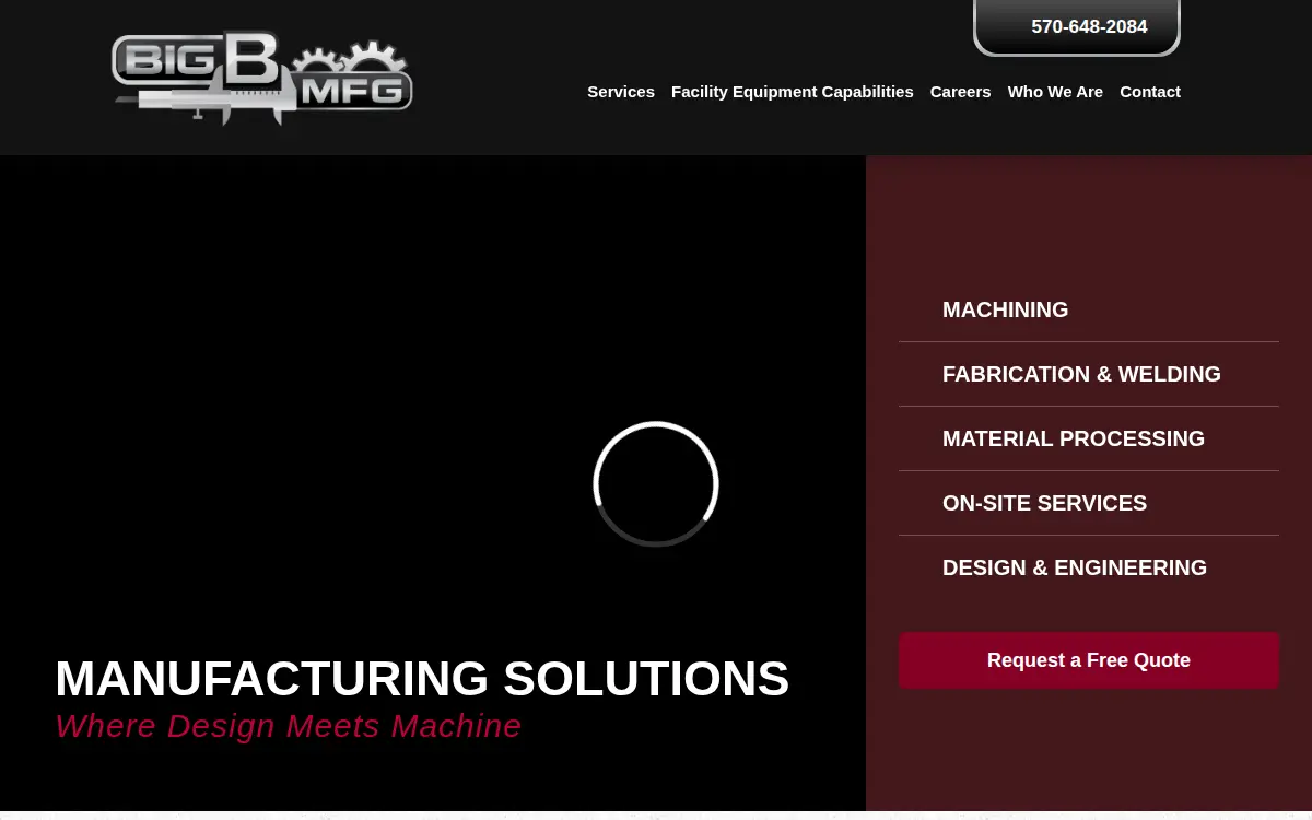 Homepage of Big B Manufacturing, INC.