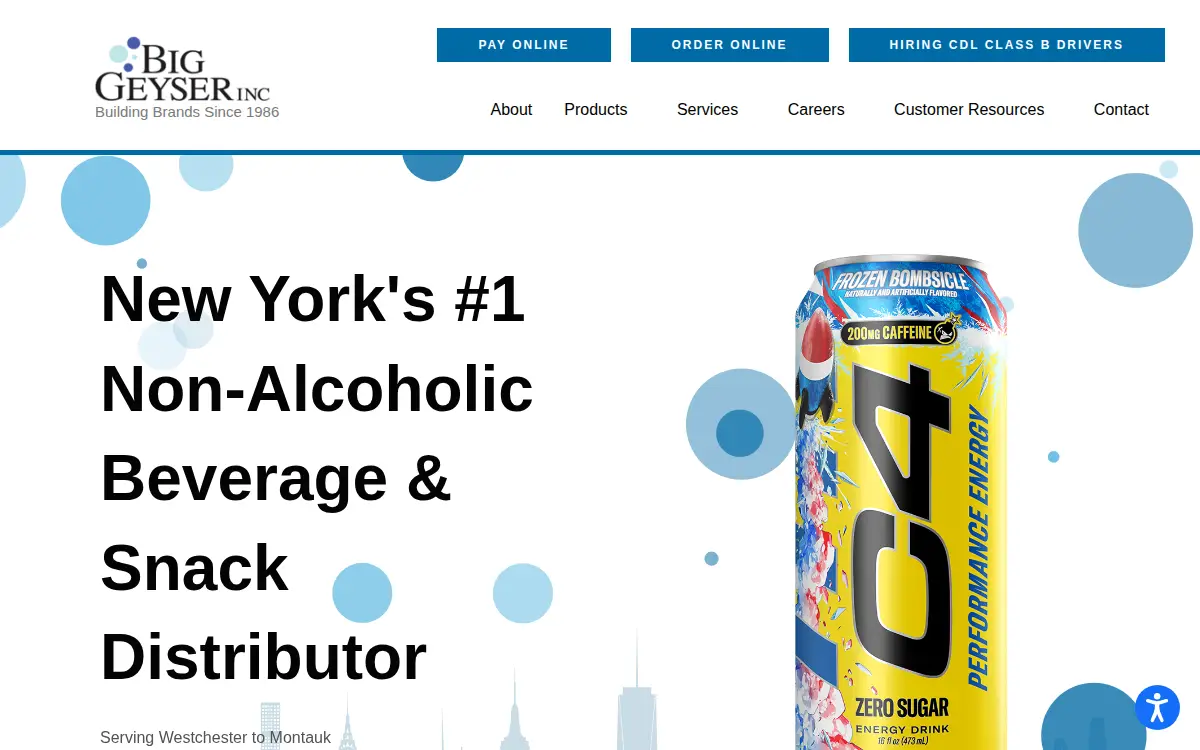 Homepage of Big Geyser INC.