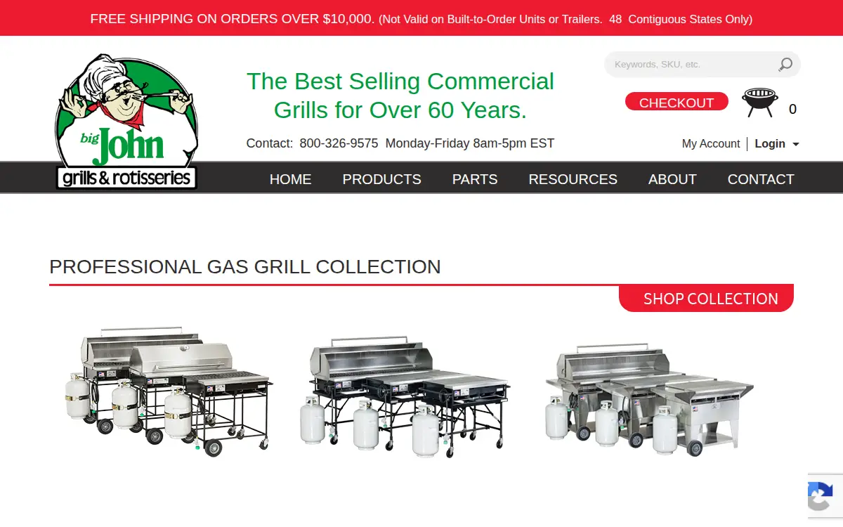 Homepage of Big John CORP