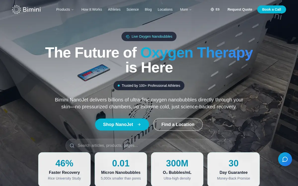 Homepage of Bimini Hydrotherapy INC