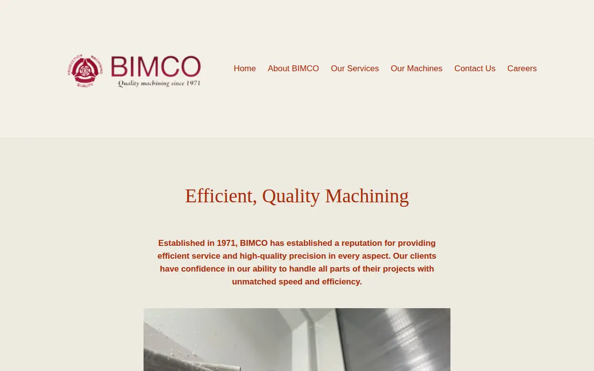 Homepage of Bimco, INC