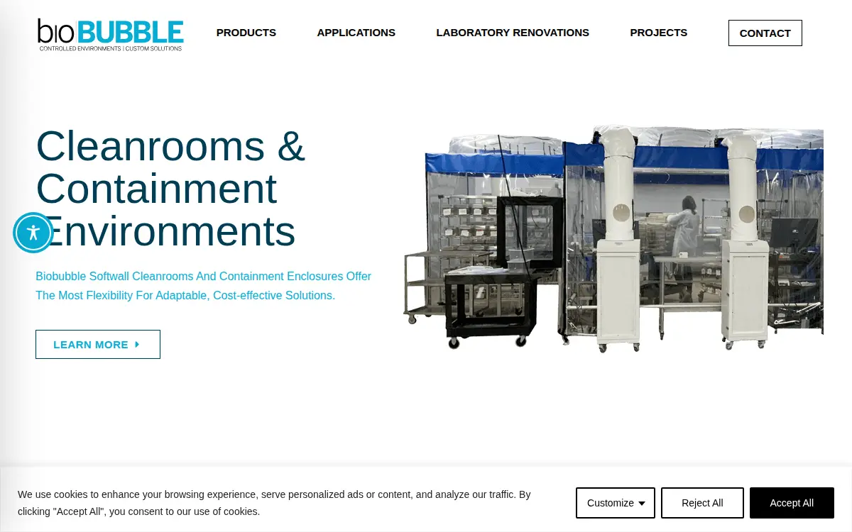 Homepage of Biobubble, INC.