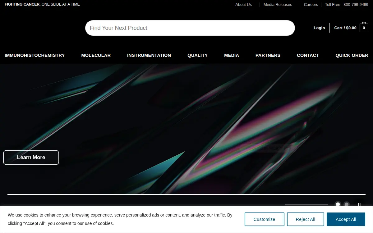 Homepage of Biocare Medical LLC