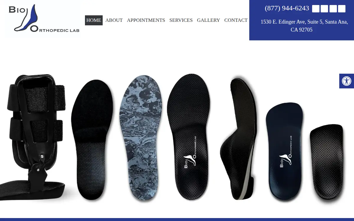 Homepage of Bio Orthopedic Lab LLC