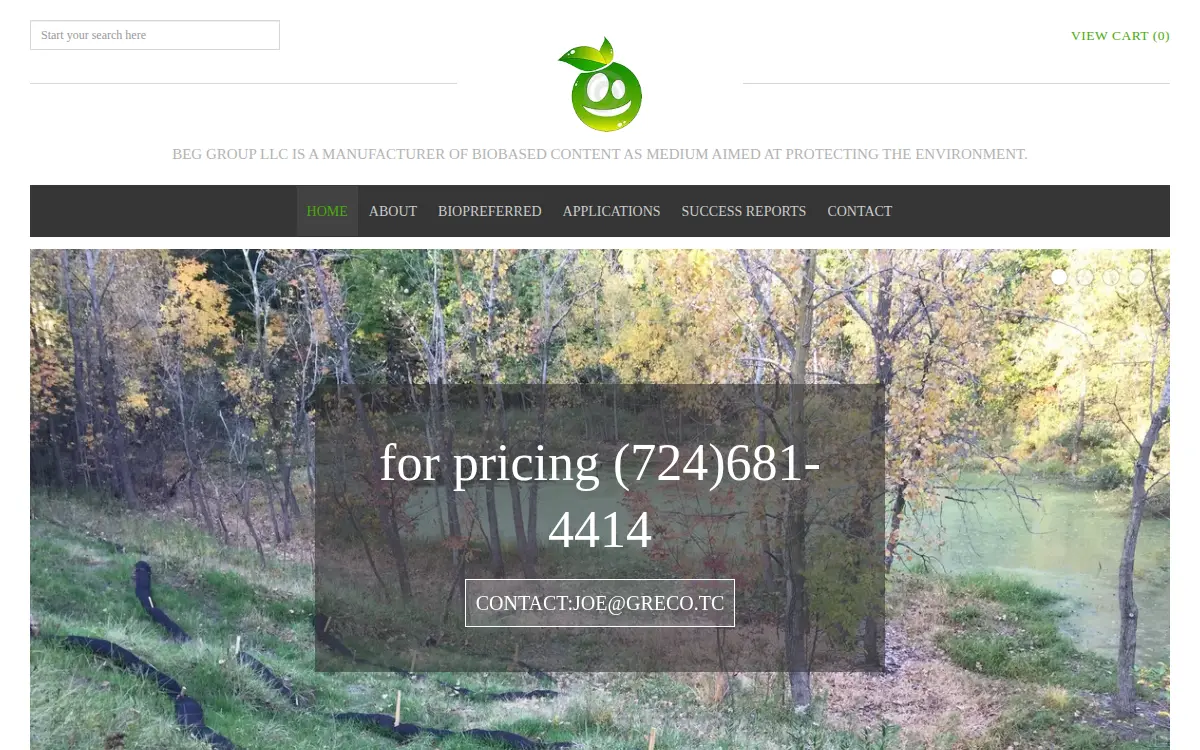 Homepage of Beg Group LLC