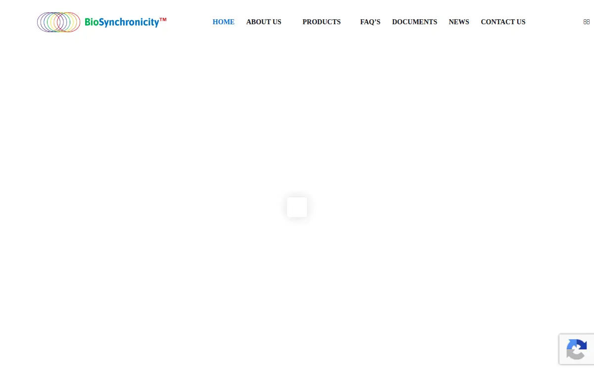 Homepage of Biosynchronicity Corporation