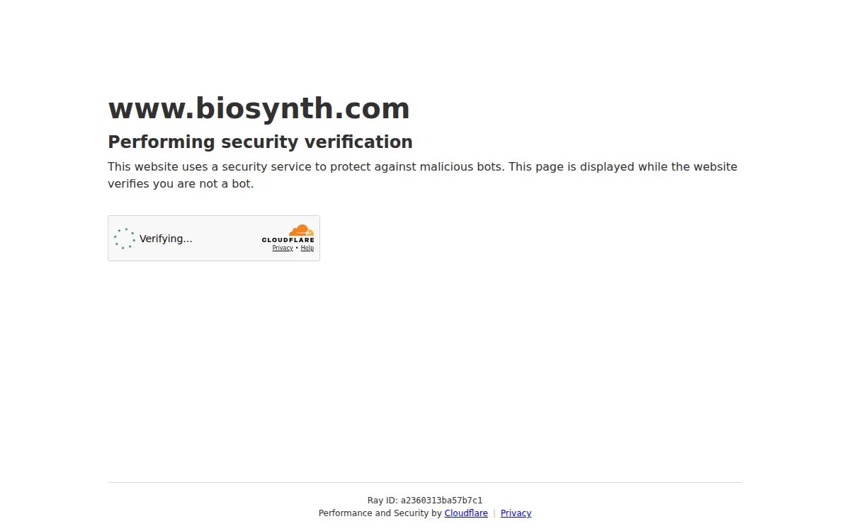 Homepage of Biosynth International INC