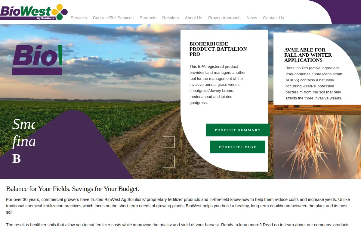 Homepage of Golden Valley Organics, INC.