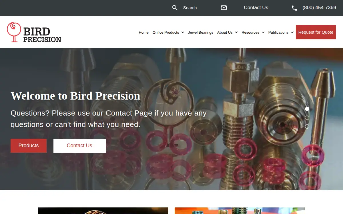 Homepage of Richard H. Bird & CO. INC.