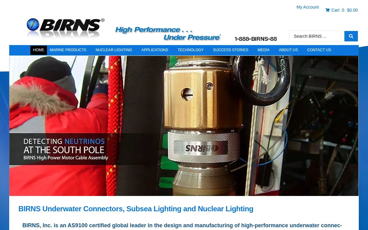 Homepage of Birns Oceanographics INC