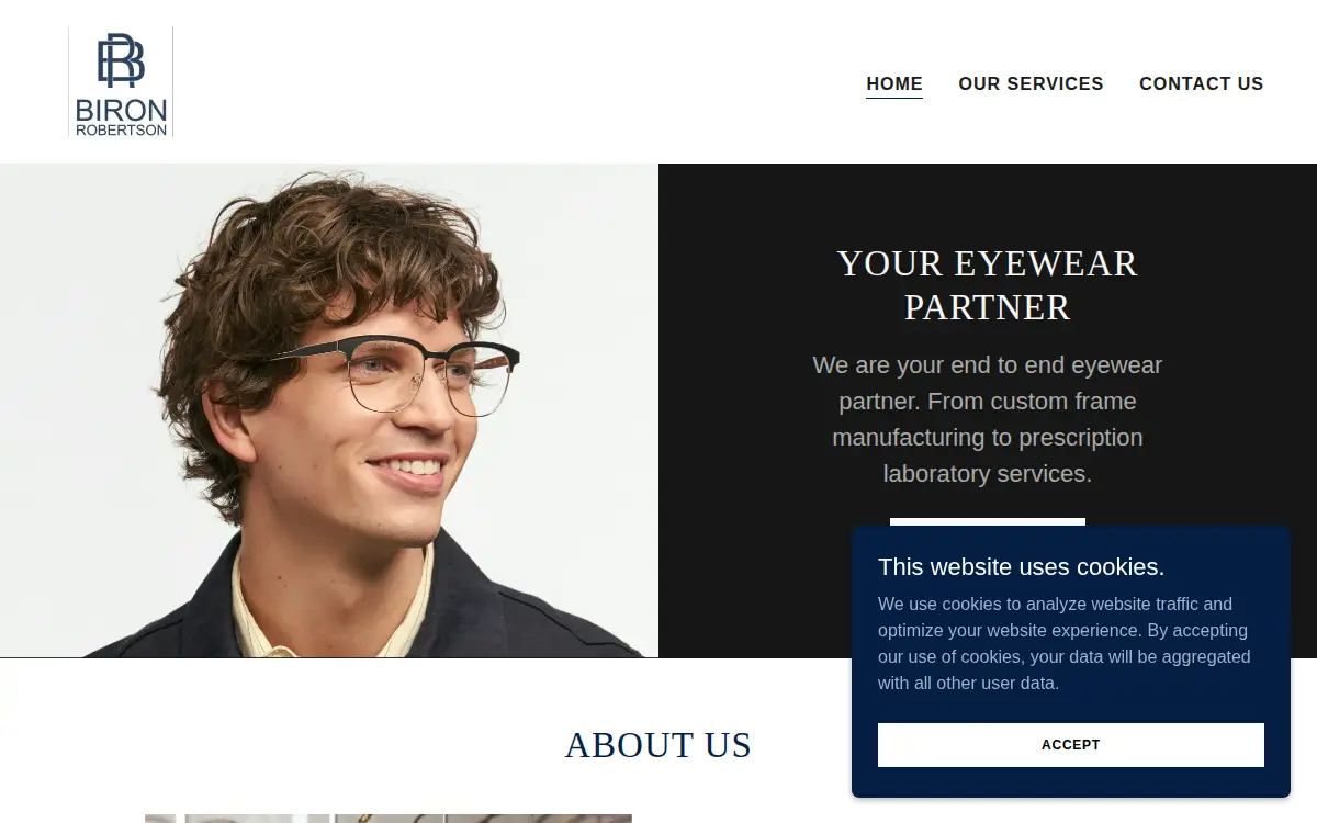 Homepage of Biron Robertson, LLC
