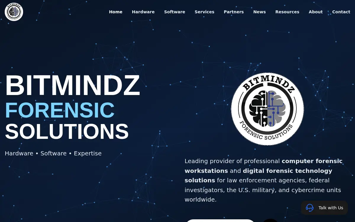 Homepage of Bitmindz, LLC