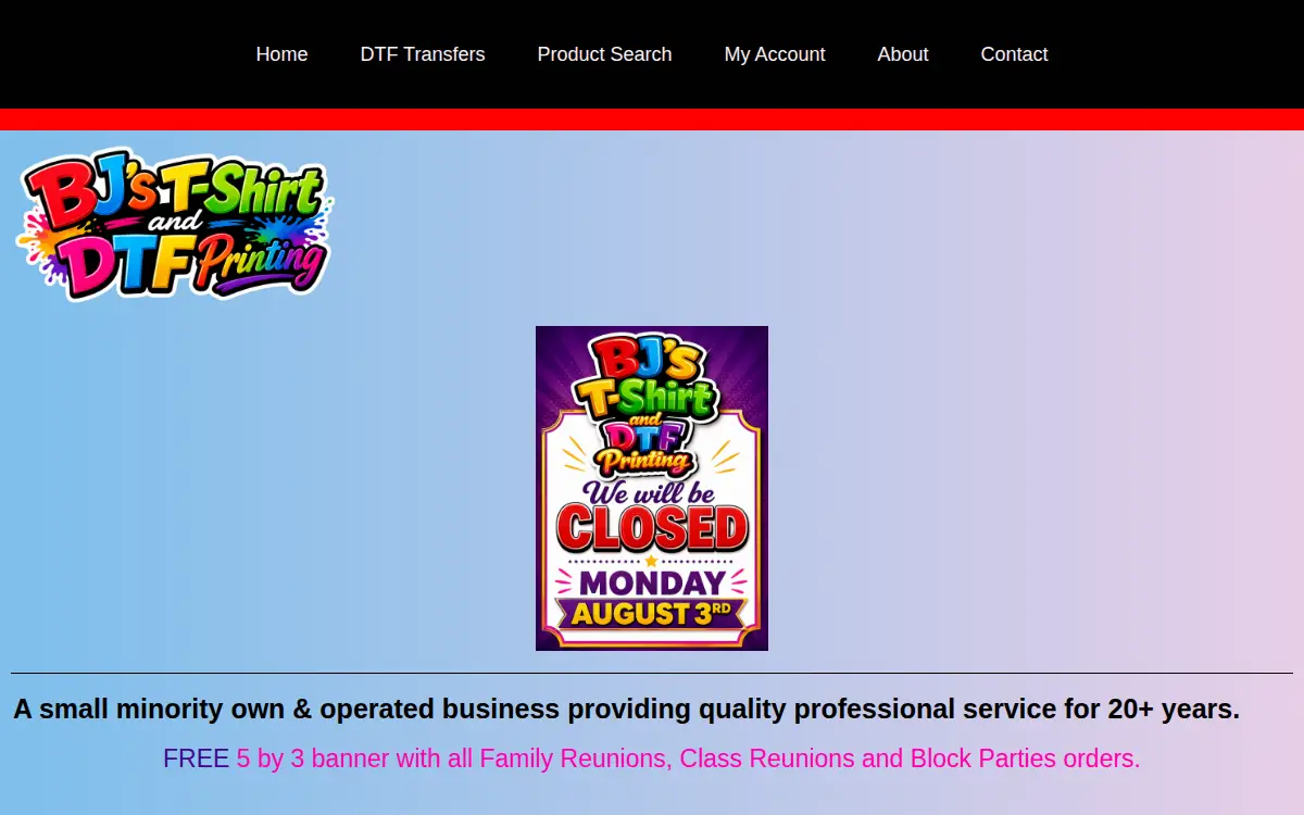 Homepage of Bj's All-n-one Computer Service LLC