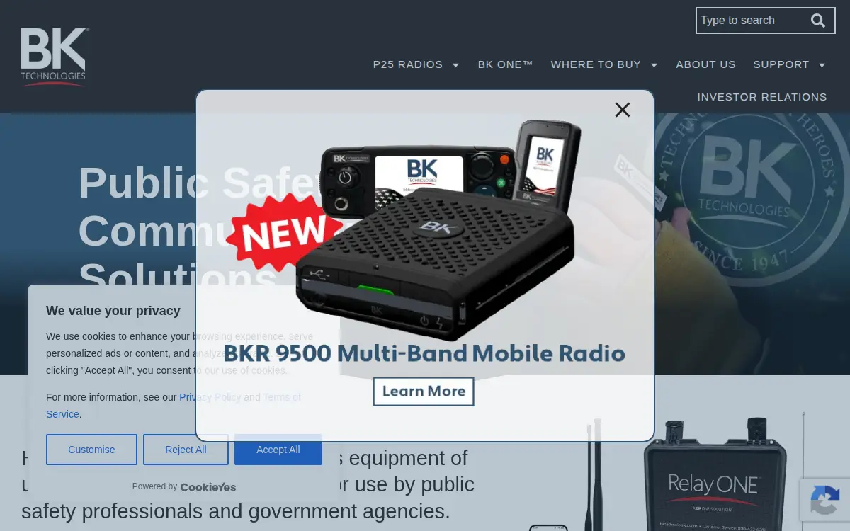 Homepage of Relm Communications, INC.