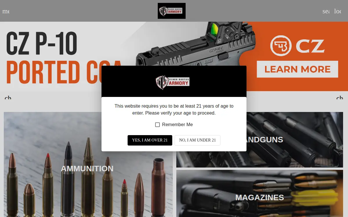 Homepage of Black Cactus Enterprises, LLC