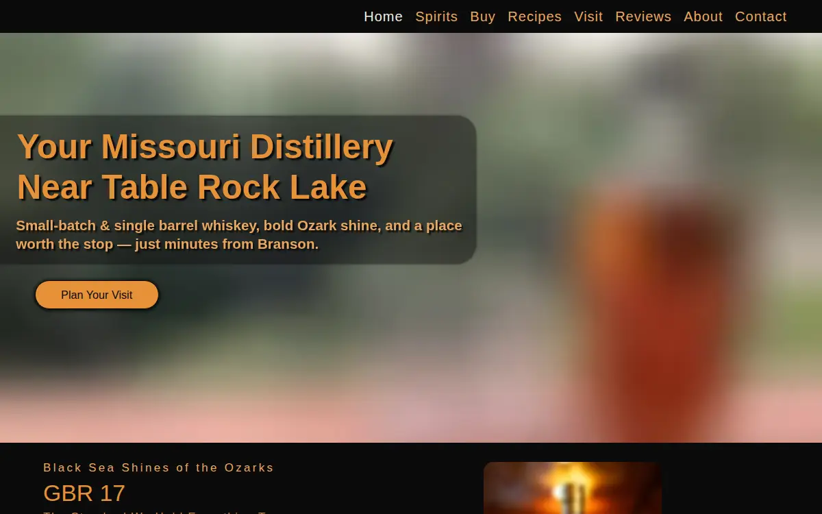 Homepage of Black Sea Shines INC