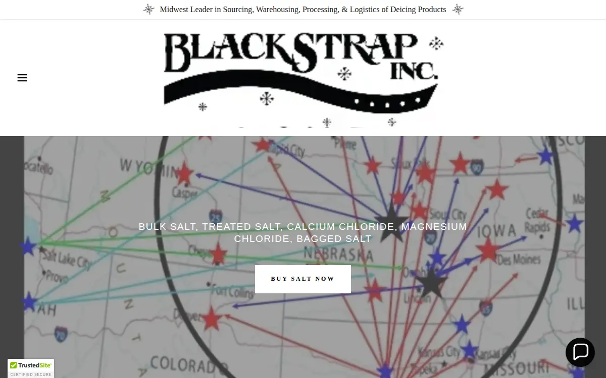 Homepage of Blackstrap INC