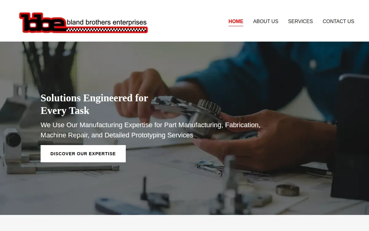 Homepage of Blandco INC.
