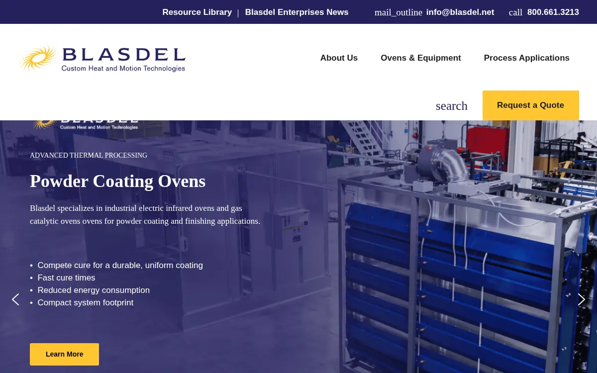 Homepage of Blasdel Enterprises INC