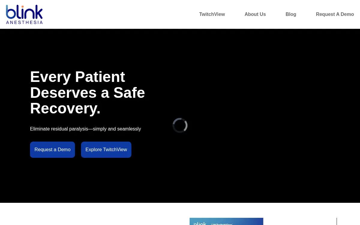 Homepage of Blink Device Company, LLC