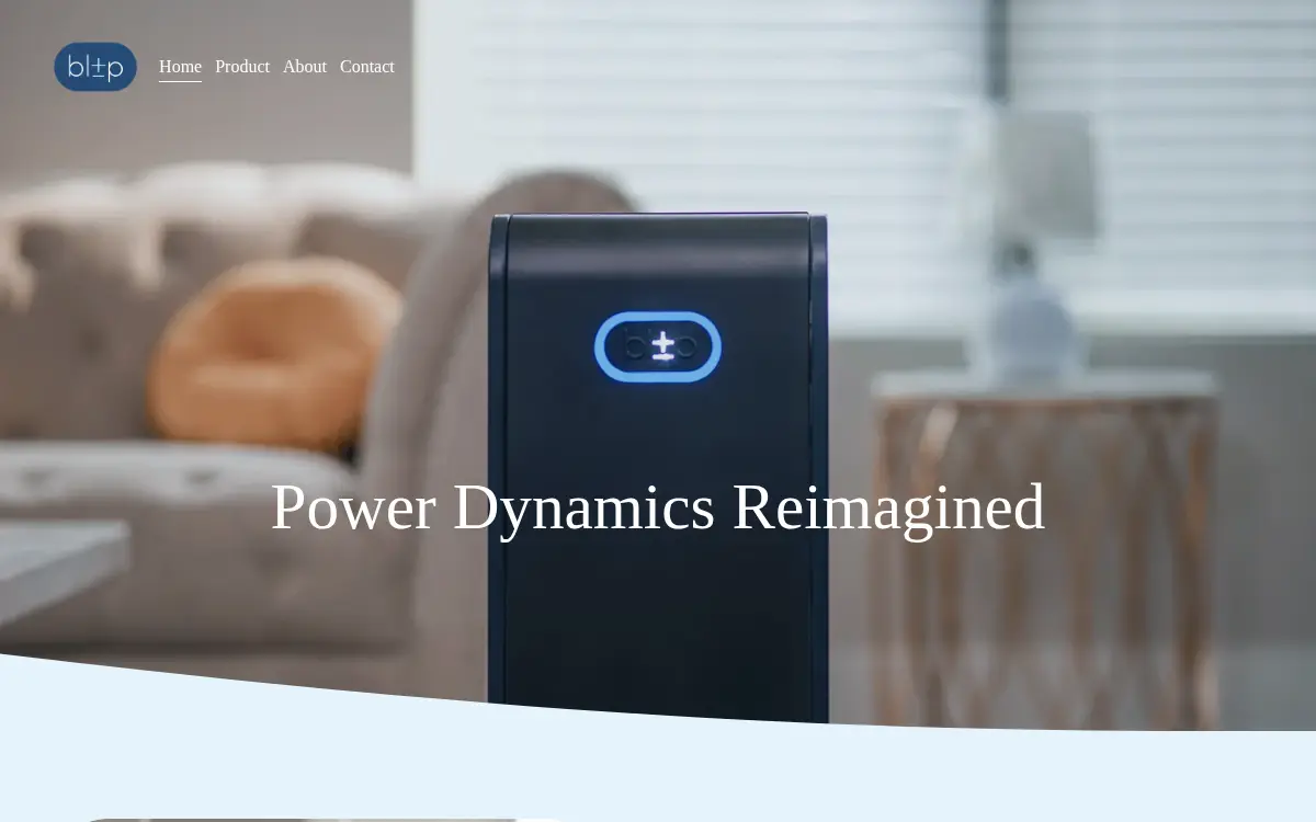 Homepage of Blip Energy, INC.