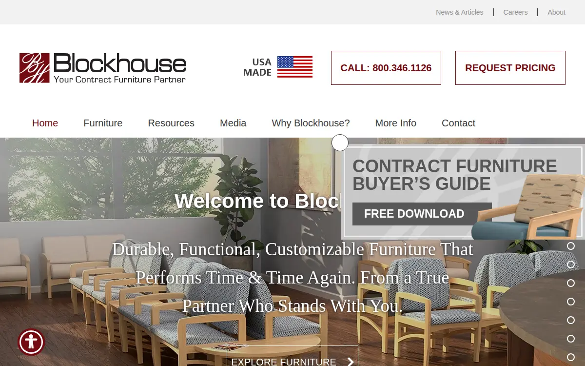 Homepage of Blockhouse Company, INC.