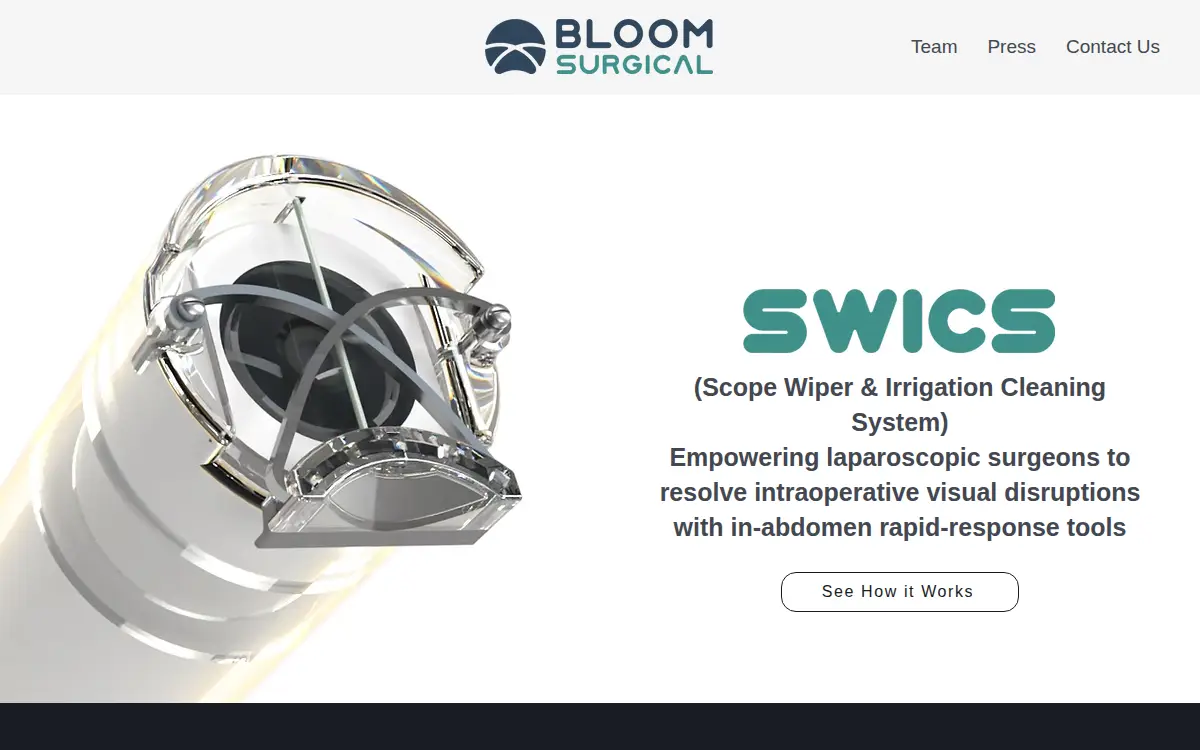 Homepage of Bloom Surgical, INC.