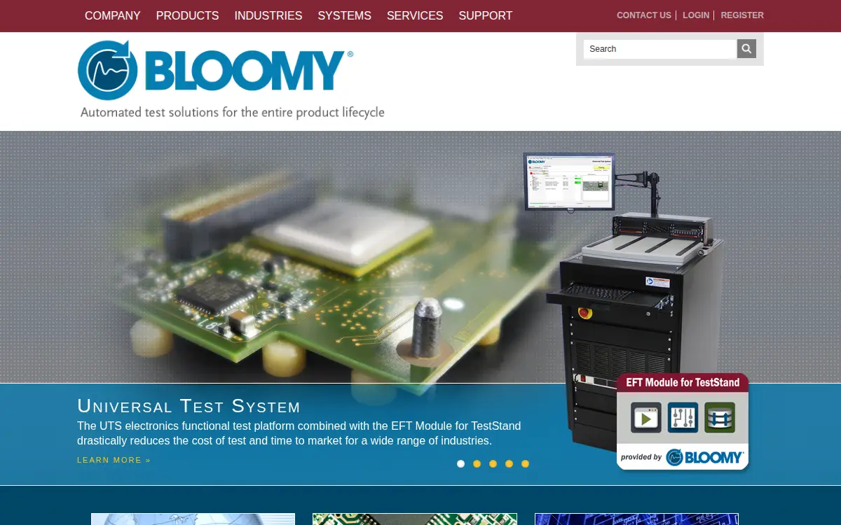 Homepage of Bloomy Controls INC