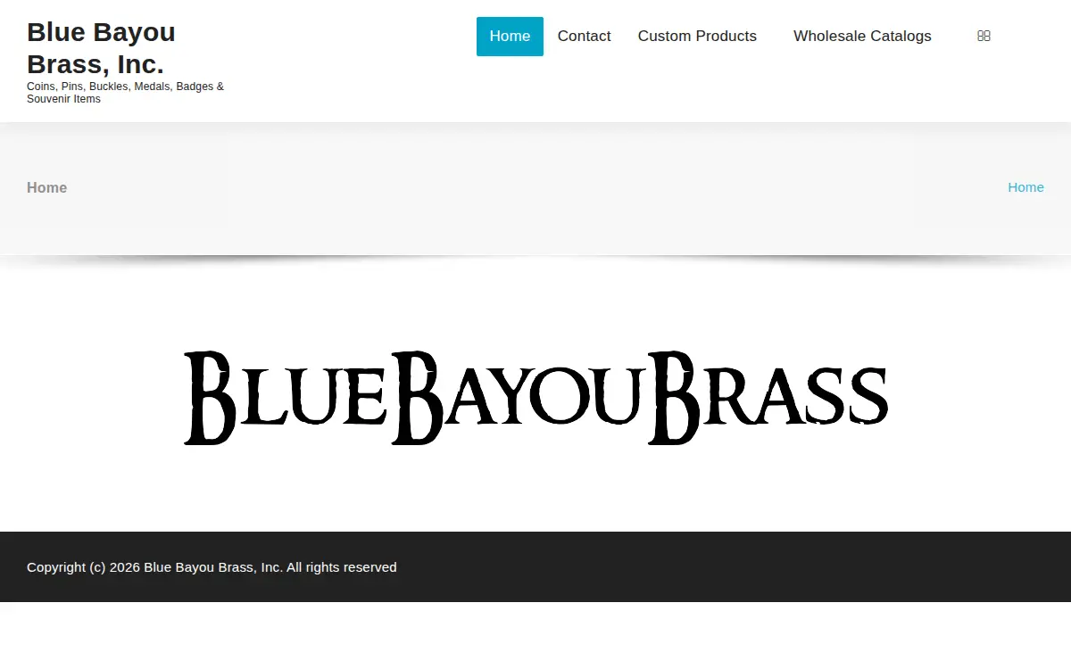 Homepage of Blue Bayou Brass, INC