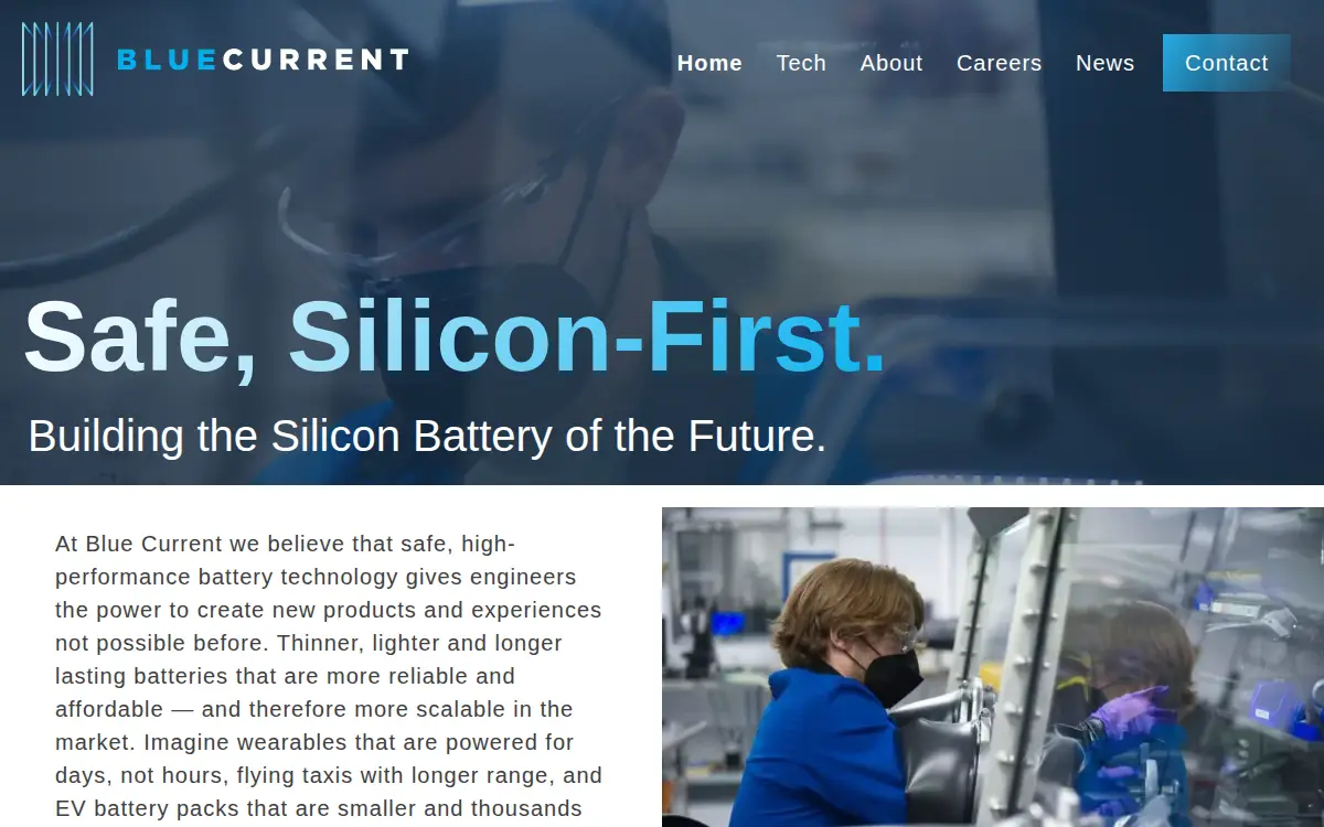 Homepage of Blue Current INC