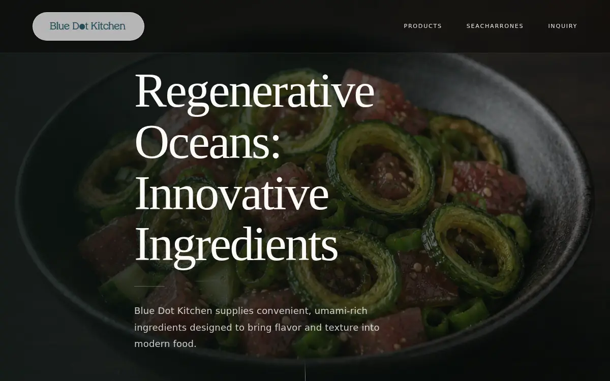 Homepage of Blue Dot Kitchen Spc