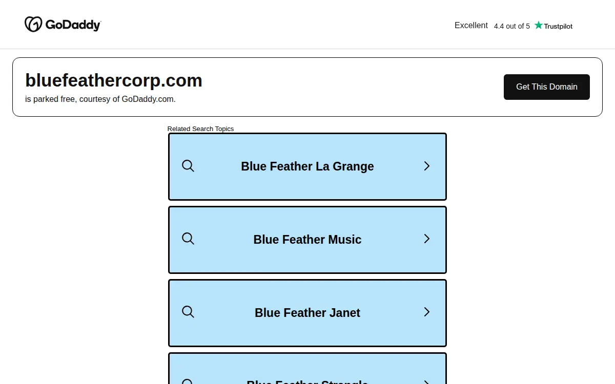 Homepage of Bluefeather LLC