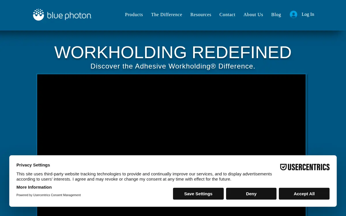 Homepage of Blue Photon Technology & Workholding Systems L.l.c.