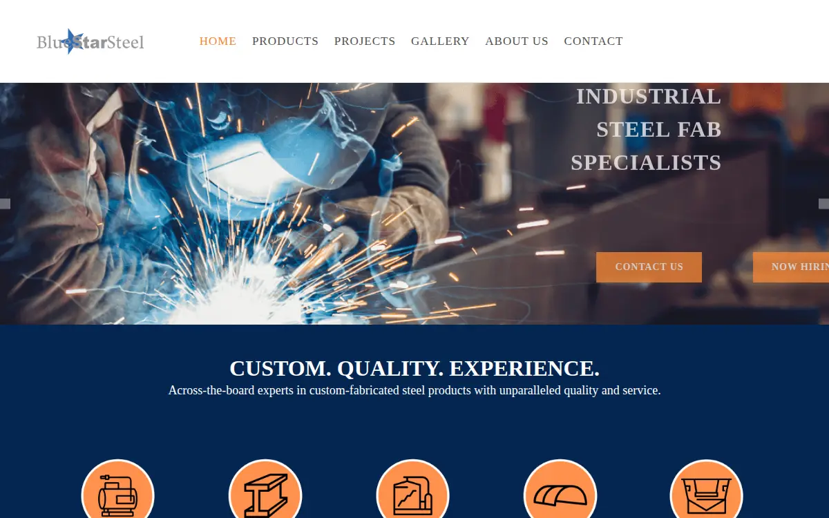 Homepage of Blue Star Steel, L.c.