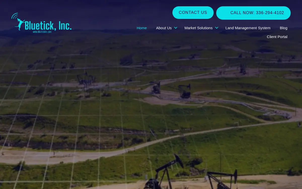 Homepage of Bluetick, INC