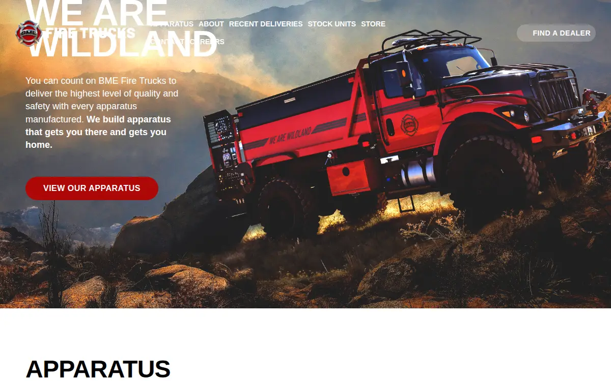 Homepage of Boise Mobile Equipment, INC.