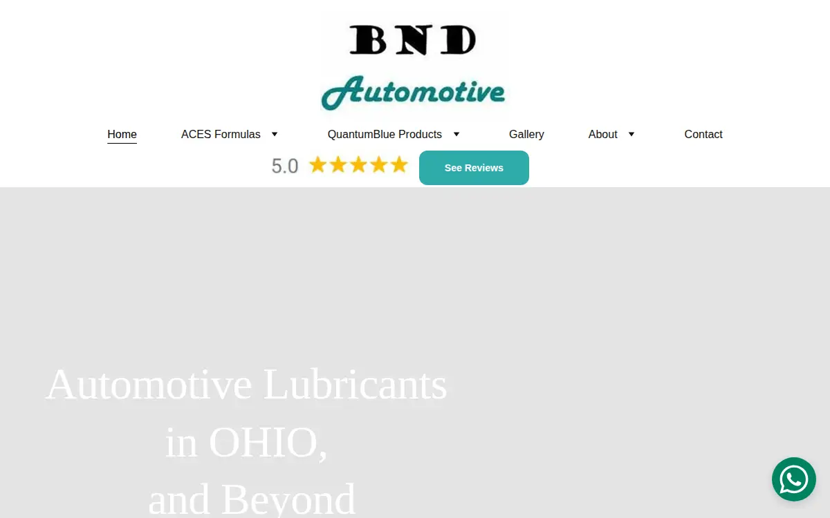 Homepage of Bnd Automotive, LLC