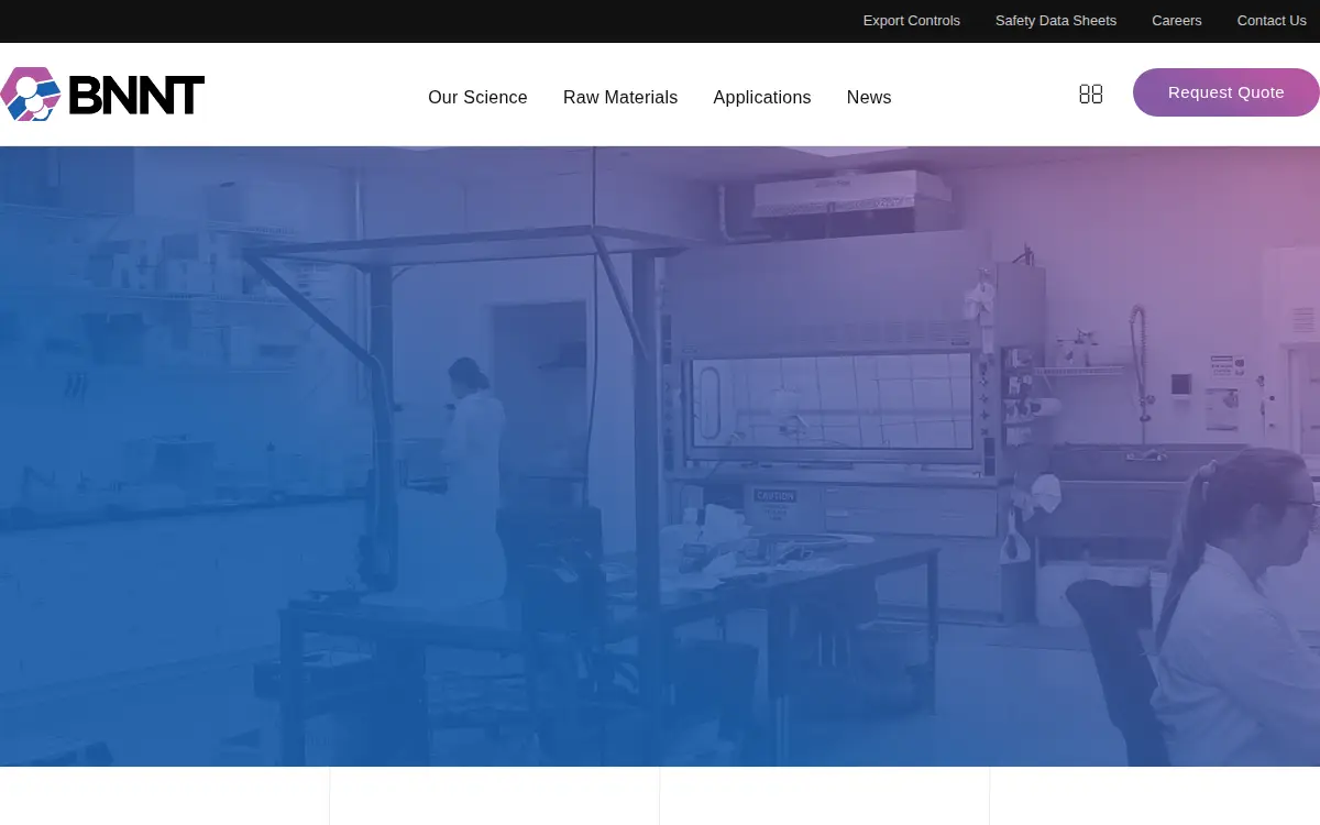 Homepage of Bnnt LLC