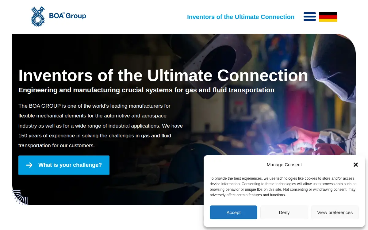 Homepage of American Boa INC