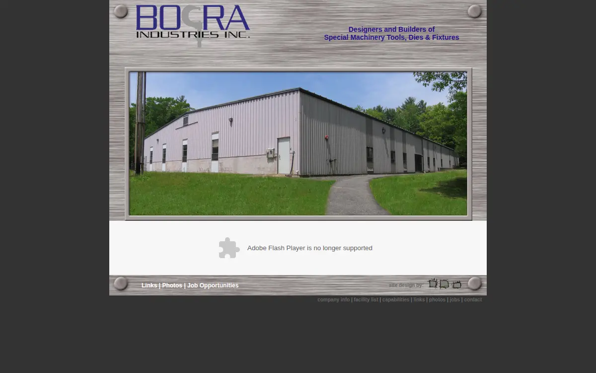 Homepage of Bocra Industries, INC.