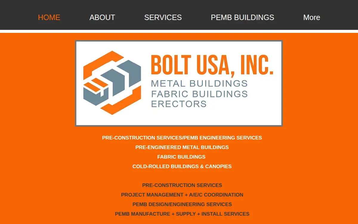 Homepage of Bolt USA INC
