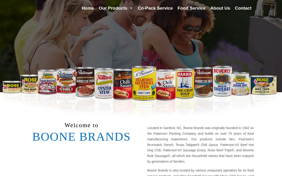 Homepage of Violet Sanford Holdings, LLC