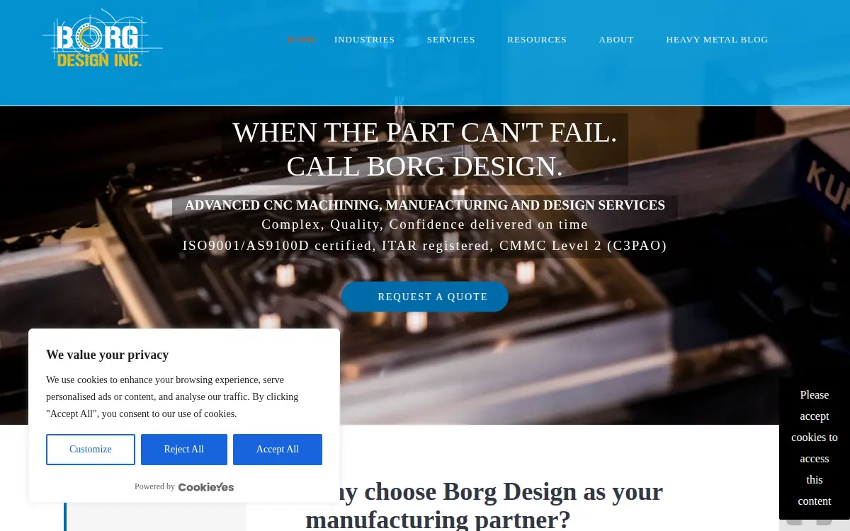 Homepage of Borg Design INC