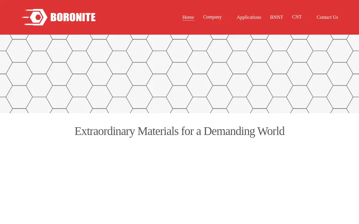 Homepage of American Boronite Corporation