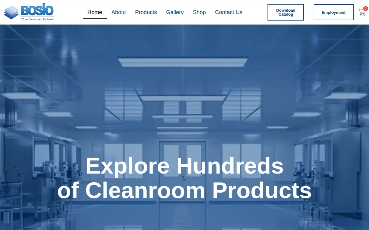Homepage of Bosio Metal Specialties, INC.